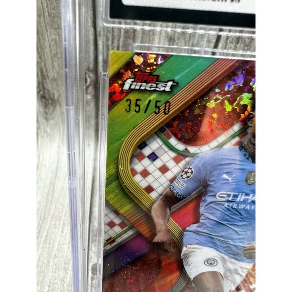 2024-25 Topps Finest Uefa CC Justin Oboavwoduo #112 Rose Gold Mini Diamond /50 - Picture 3 of 10